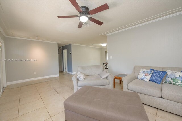 tiled spare room featuring ceiling fan, plenty of natural light, and a textured ceiling