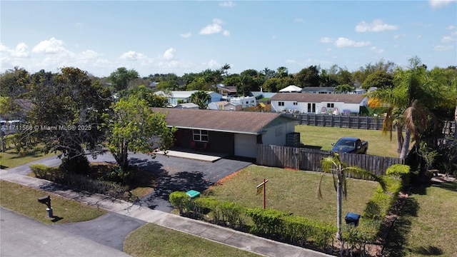 birds eye view of property