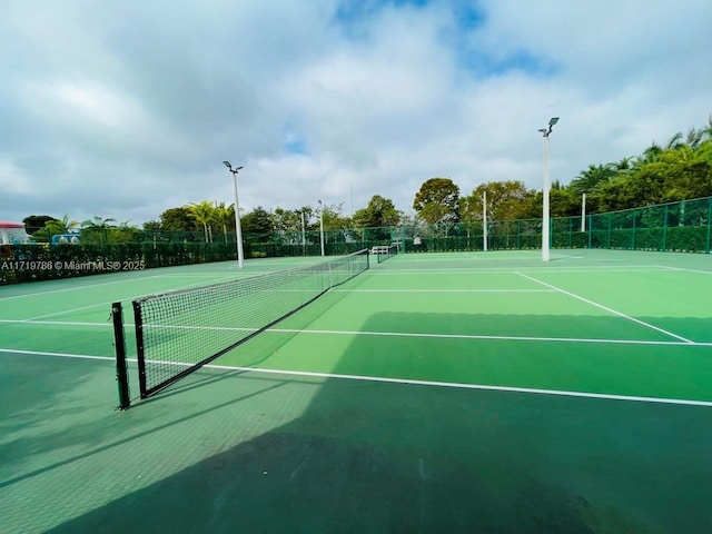 view of tennis court