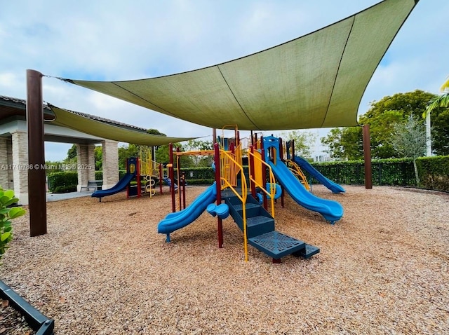 view of jungle gym