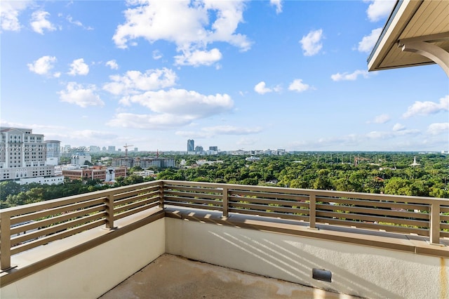 view of balcony