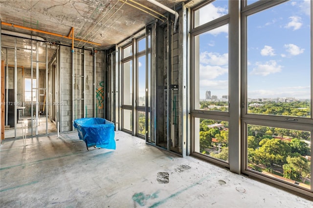 interior space featuring plenty of natural light