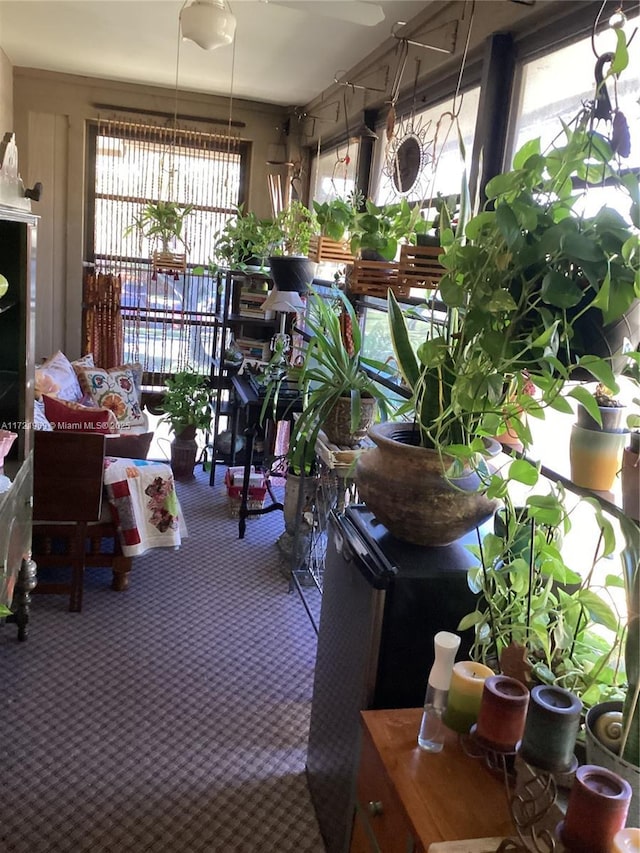 view of sunroom / solarium