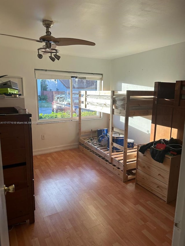 10331 SW 135th Ct, Miami, FL 33186 - bedroom featuring ceiling fan and light hardwood / wood-style flooring