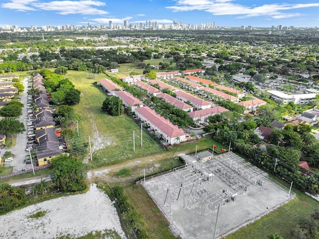aerial view of a skyline view