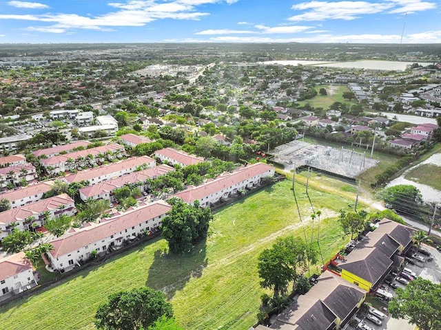 aerial view of residential area