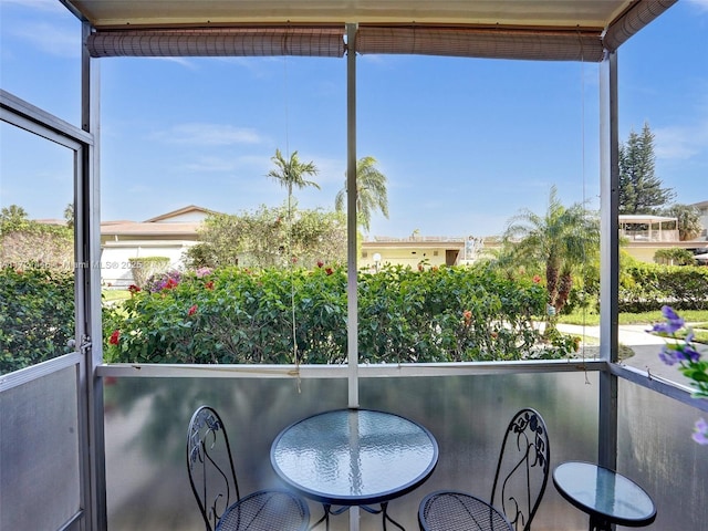 sunroom / solarium with plenty of natural light