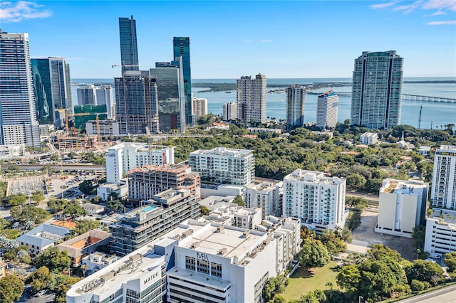 city view with a water view