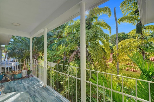 view of balcony