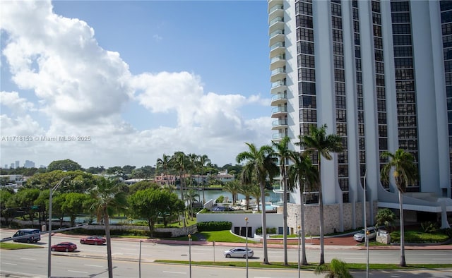 view of property featuring a water view