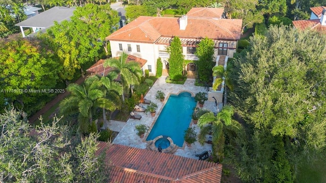 birds eye view of property