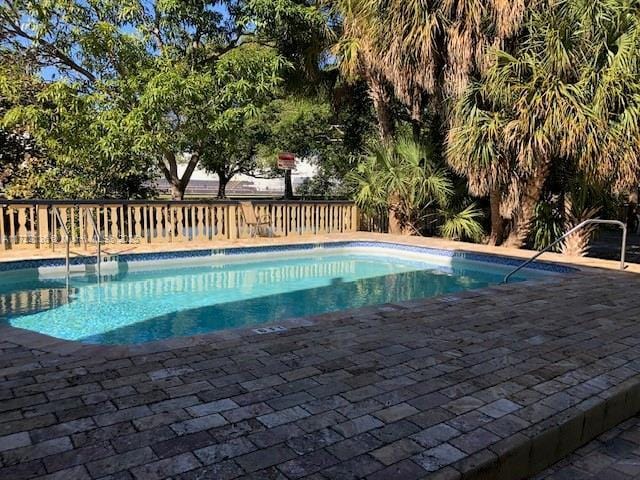 view of pool with a patio area