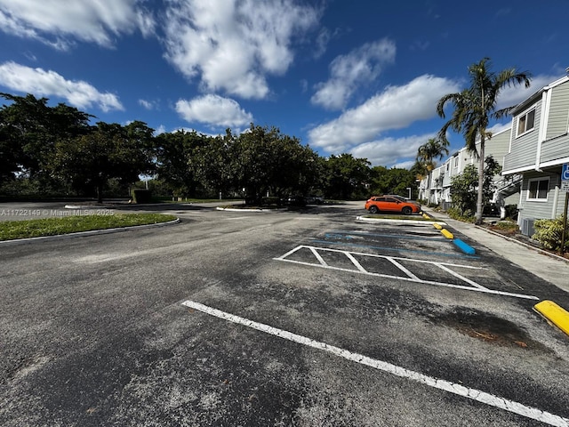 view of parking / parking lot