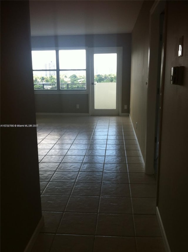 view of tiled empty room