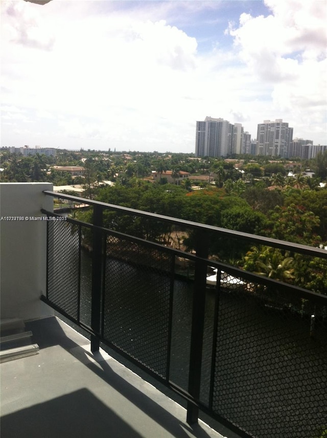 view of balcony