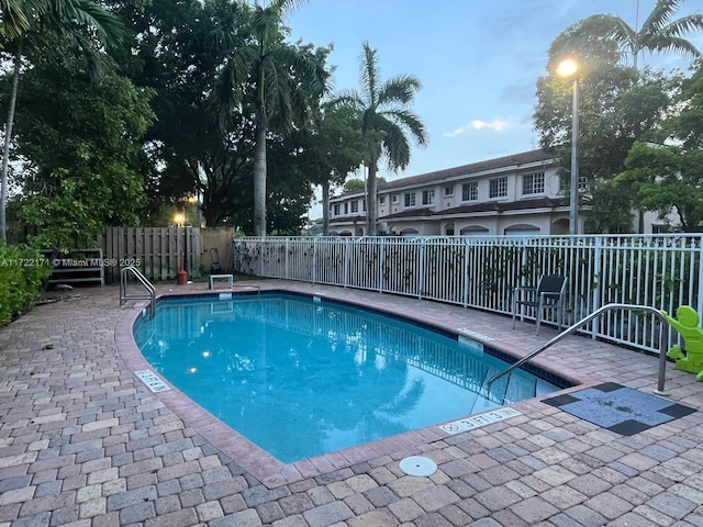 view of pool with a patio