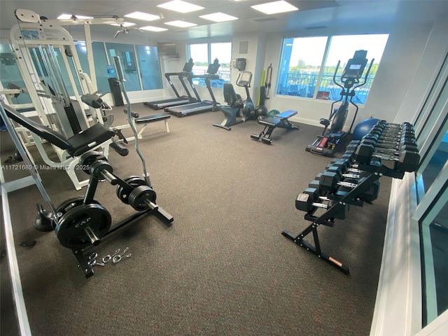 view of exercise room