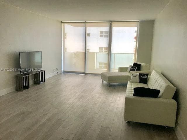 living room featuring hardwood / wood-style floors