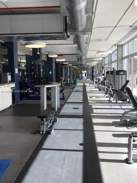 view of exercise room