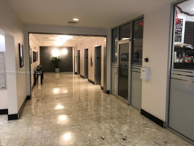 hallway with elevator