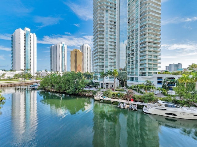 view of water feature