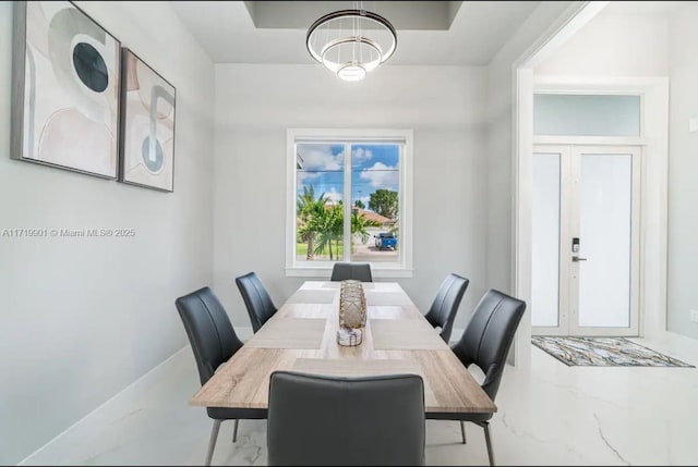 view of dining room