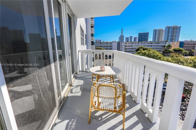 view of balcony