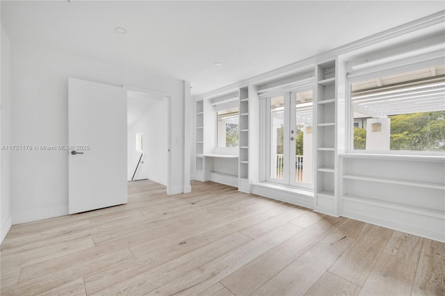 empty room featuring light hardwood / wood-style flooring