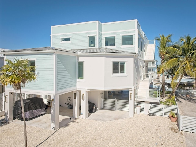 beach home with a patio area