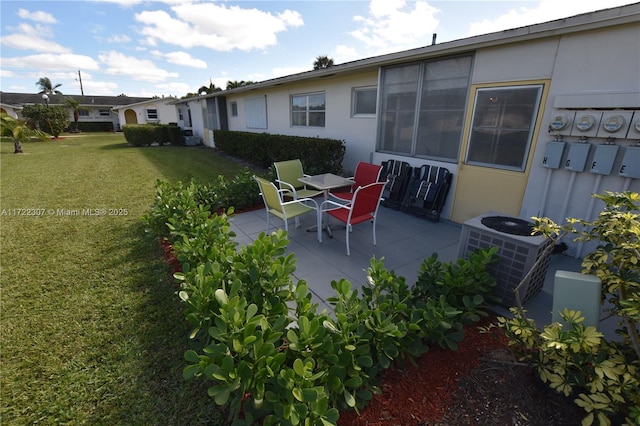 view of patio / terrace with central AC unit