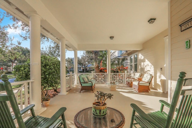 view of patio / terrace featuring a porch