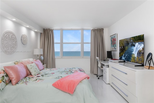 view of tiled bedroom