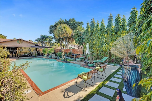 view of pool with a patio