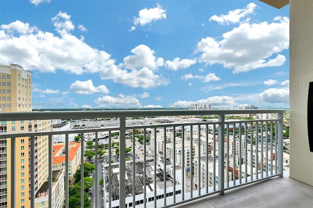 view of balcony