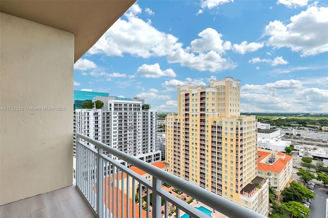 view of balcony