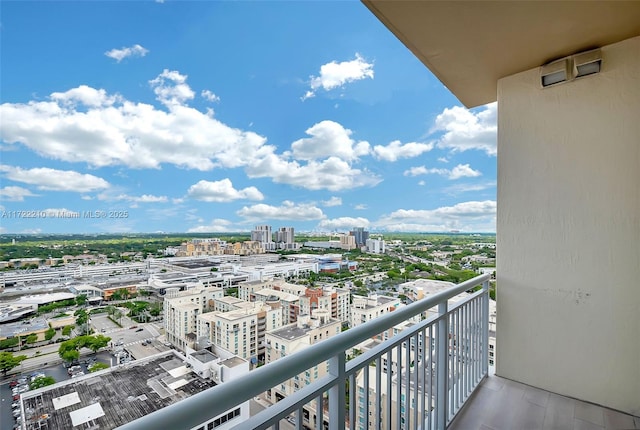 view of balcony