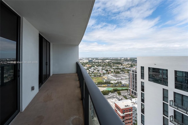 view of balcony