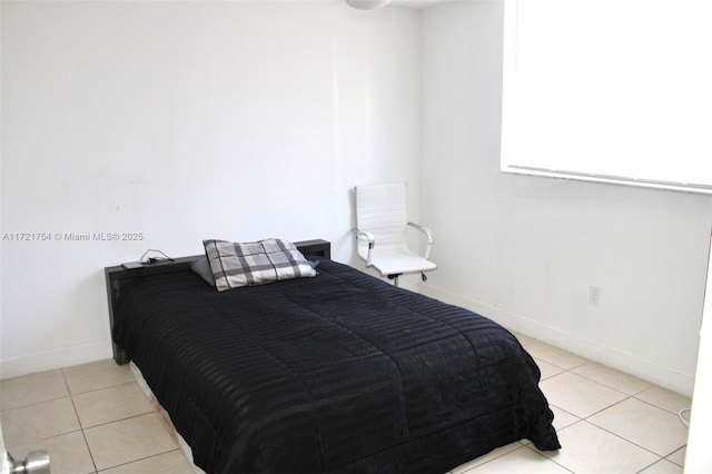 view of tiled bedroom