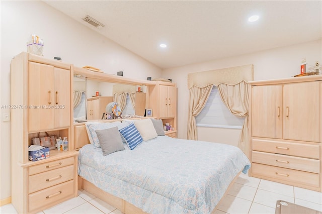 view of tiled bedroom