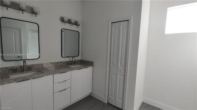 bathroom featuring vanity