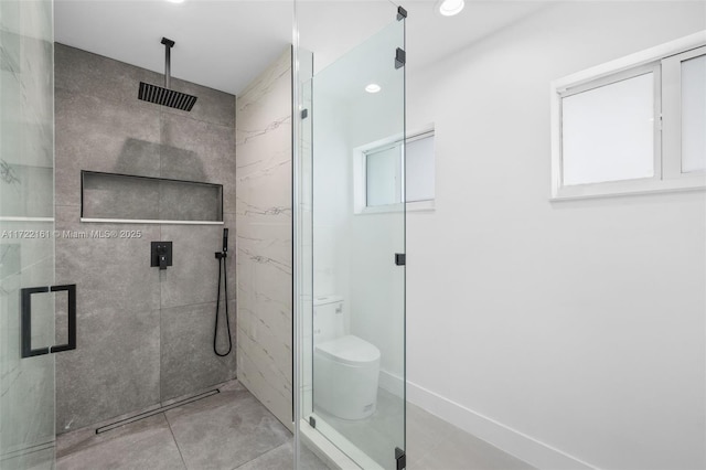 bathroom with walk in shower