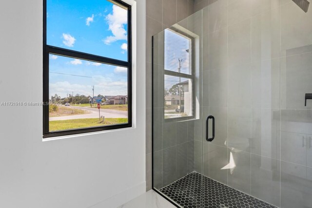 1608 Flora Ave S, Lehigh Acres, FL 33976 - bathroom with a stall shower