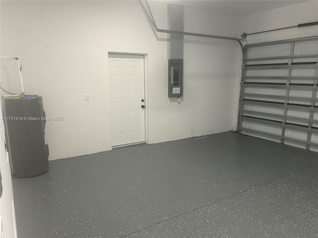 1608 Flora Ave S, Lehigh Acres, FL 33976 - garage with electric panel and water heater