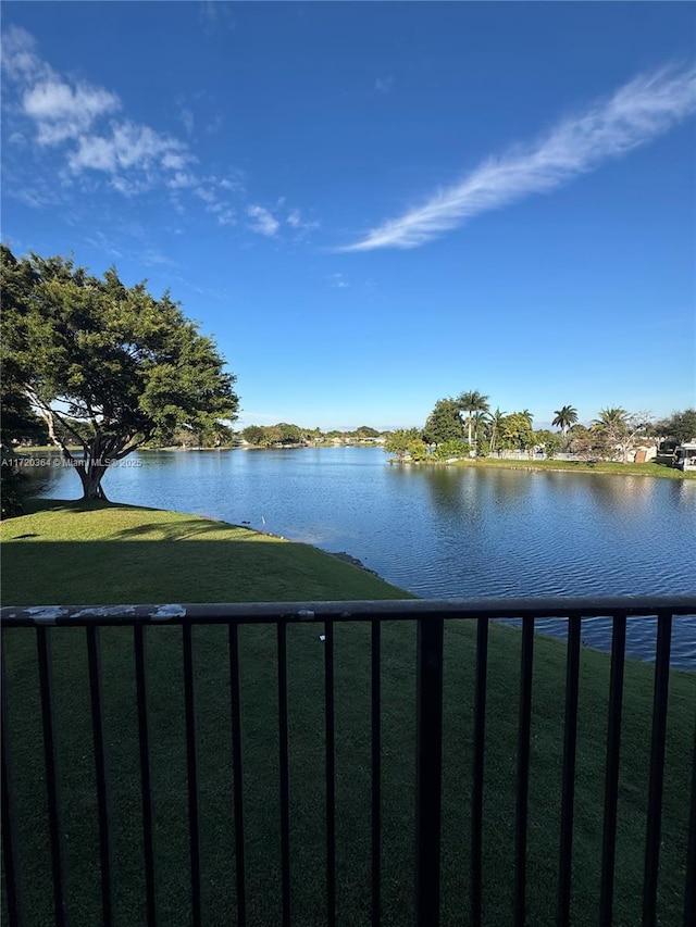 view of water feature