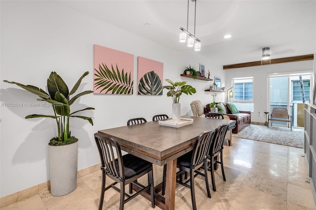 view of dining room