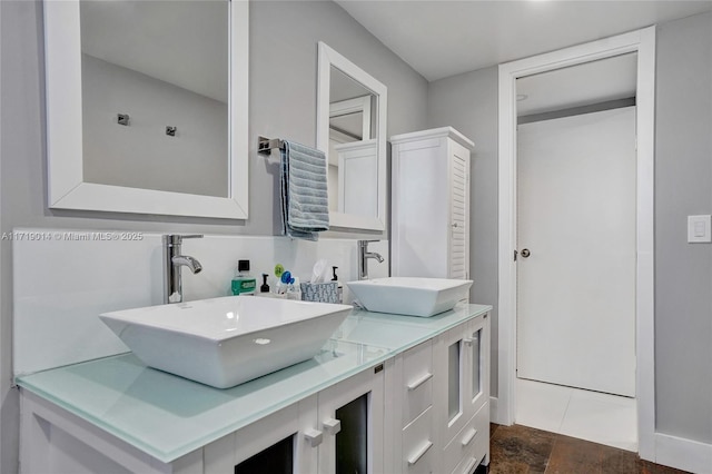 bathroom with vanity