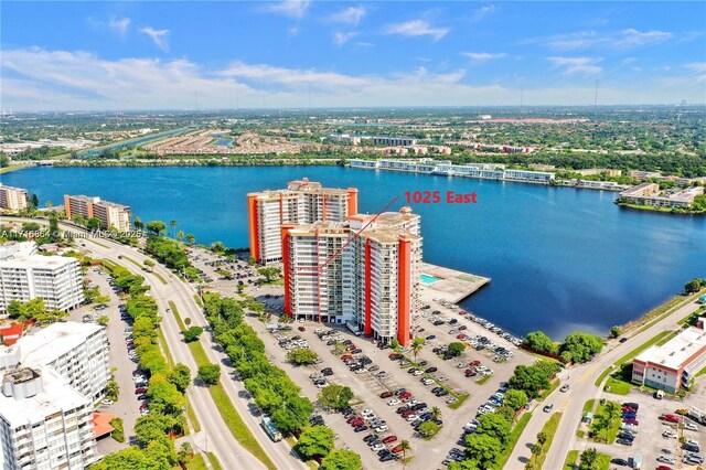 1351 NE Miami Gardens Dr Unit 1025E, Miami, FL 33179 - view of urban area with a large body of water