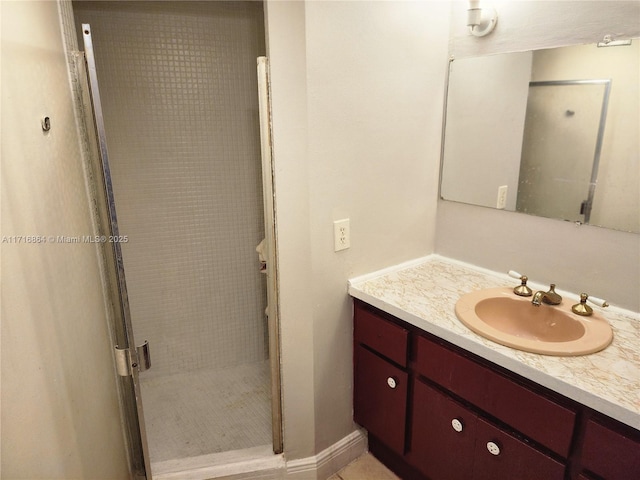 1351 NE Miami Gardens Dr Unit 1025E, Miami, FL 33179 - full bathroom with vanity and a stall shower