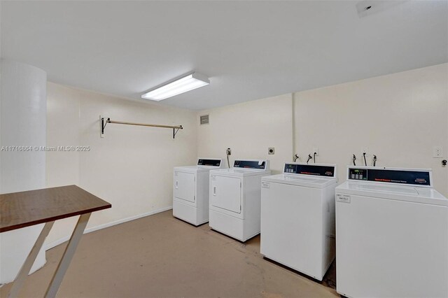 1351 NE Miami Gardens Dr Unit 1025E, Miami, FL 33179 - community laundry room featuring separate washer and dryer