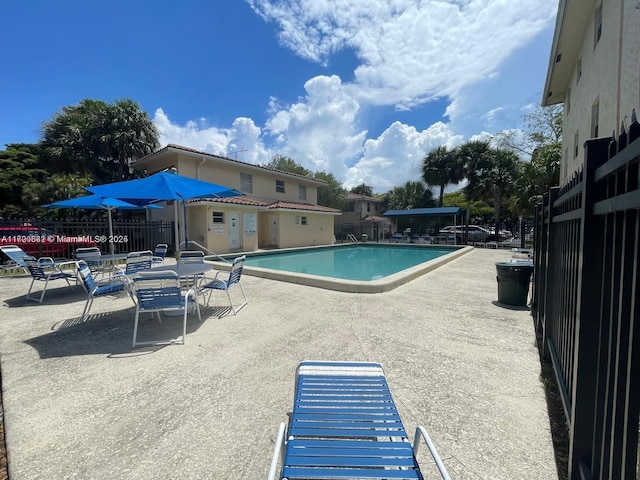 view of pool with a patio